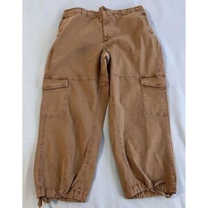 OLD NAVY Cargo Barrel Pants Size XL Brown‎ Jogger EUC